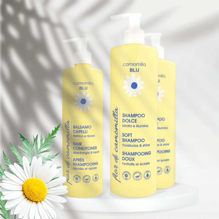 Camomilla BLU Set 2 x Sampon si 1 x Balsam fior di camomilla