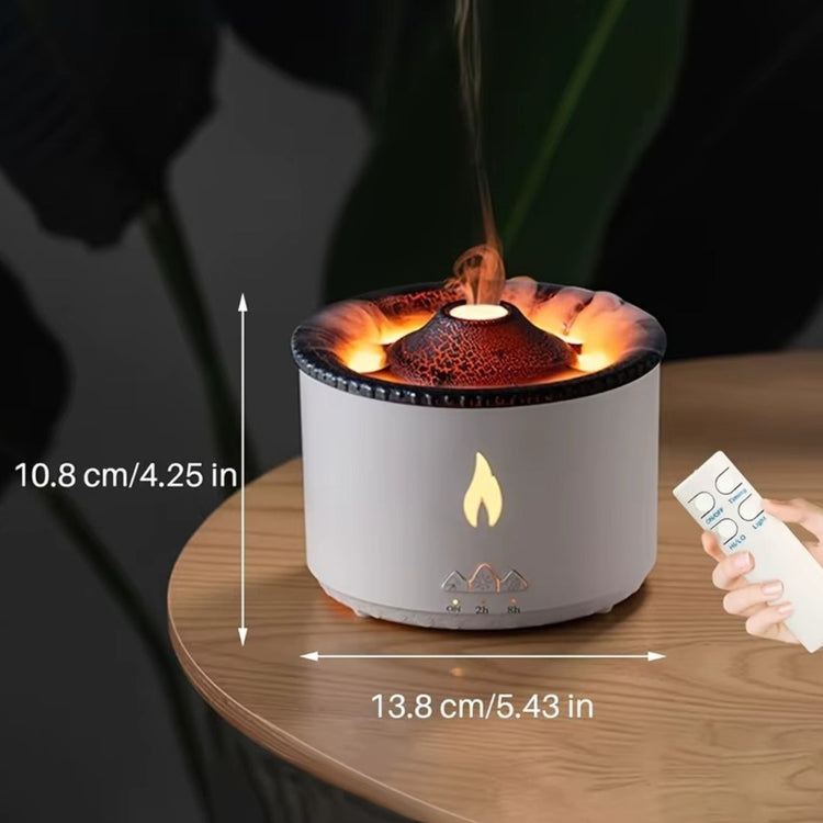 Difuzor de Aromaterapie cu Efect de Flacără și Vulcan