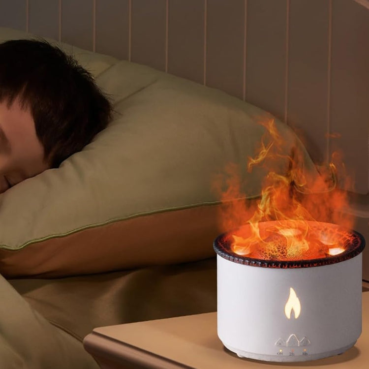 Difuzor de Aromaterapie cu Efect de Flacără și Vulcan