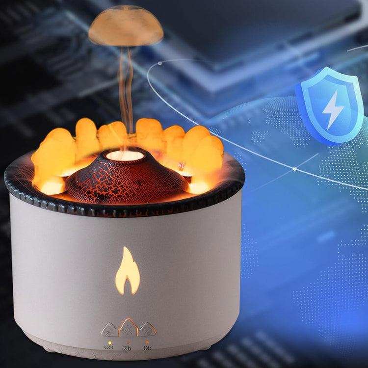 Difuzor de Aromaterapie cu Efect de Flacără și Vulcan