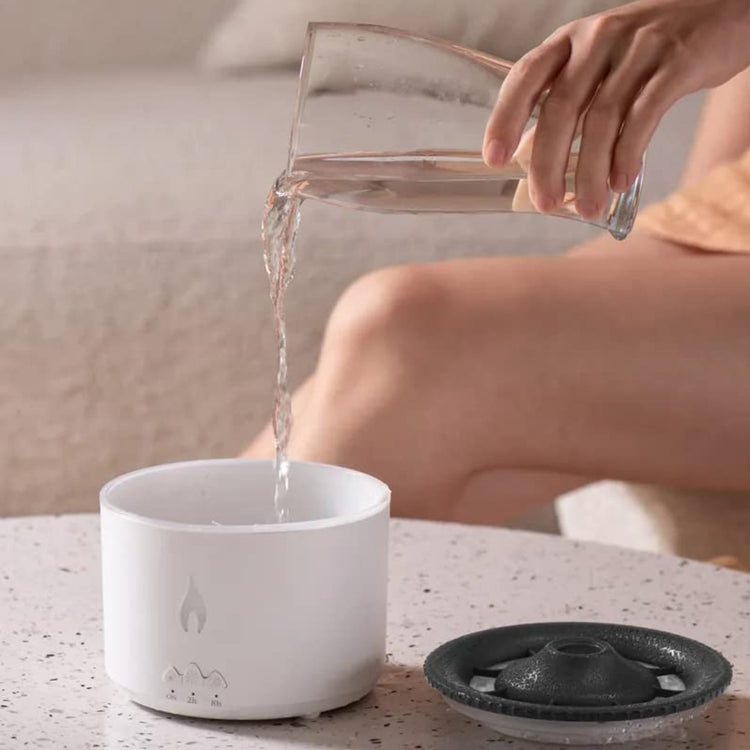 Difuzor de Aromaterapie cu Efect de Flacără și Vulcan