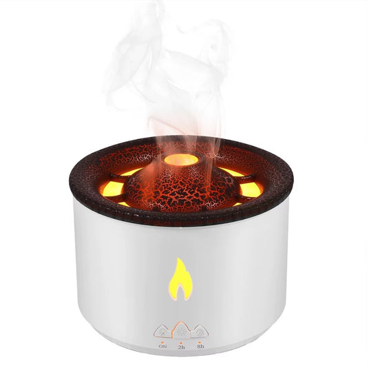 Difuzor de Aromaterapie cu Efect de Flacără și Vulcan