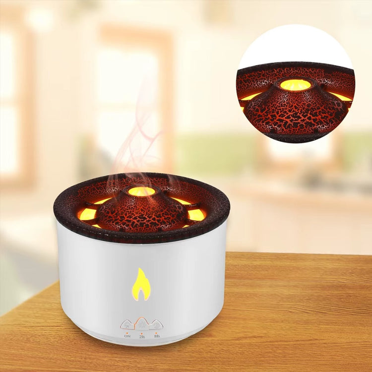 Difuzor de Aromaterapie cu Efect de Flacără și Vulcan