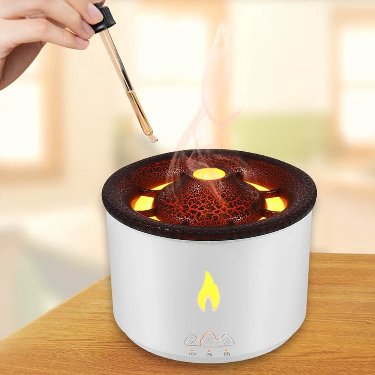 Difuzor de Aromaterapie cu Efect de Flacără și Vulcan