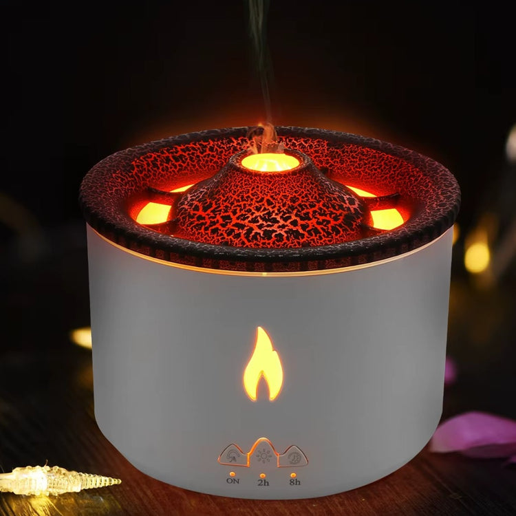 Difuzor de Aromaterapie cu Efect de Flacără și Vulcan