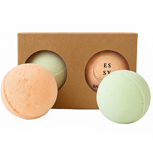 Essy Balance Fizz – Set 2 Bombe de Baie Sangria cu Piersici & Lămâie cu Eucalipt 2x180g