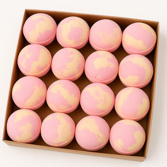 Set 16 Bombe Spumante de Baie – Limonadă Roz - 16 × 180g - 11 plus 5 GRATIS