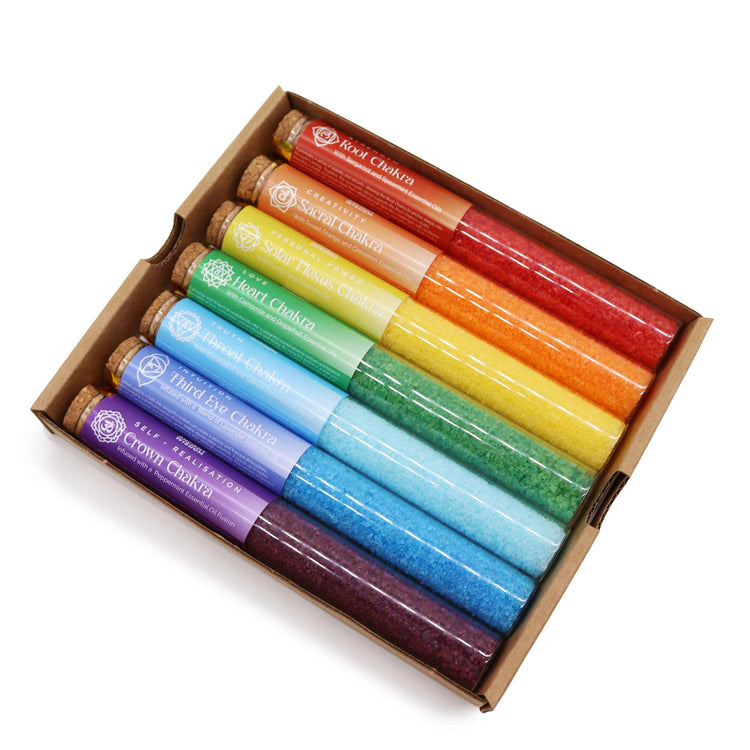 Sare de Baie Chakra - Pachet Cadou de 7