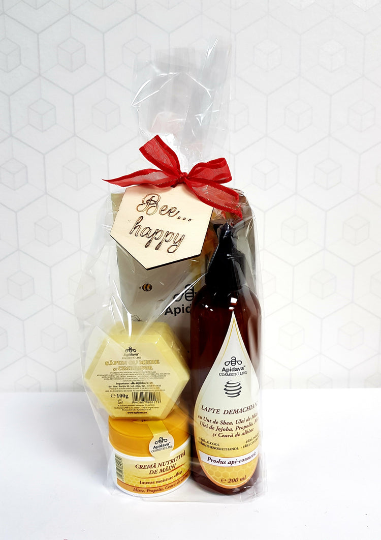 Set Lapte demachiant + crema maini + sapun propolis 100 g