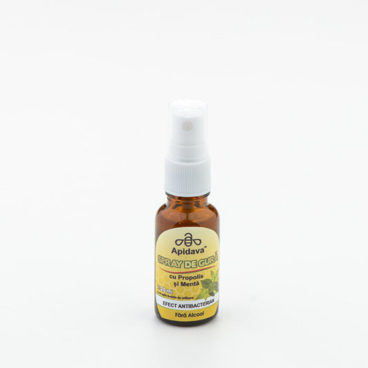 Spray de gura cu Propolis si Menta 20 ml (antibacterian, fara alcool )