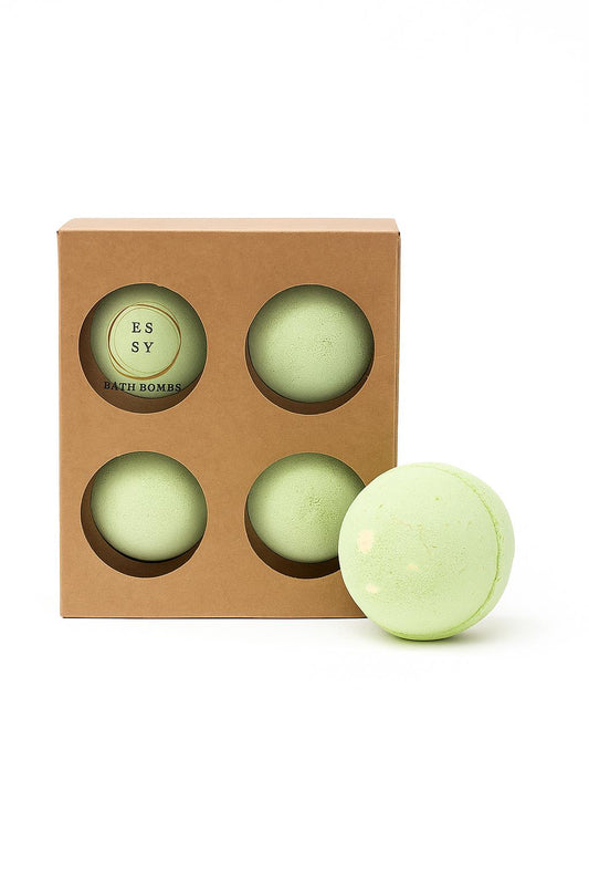 Set 4 Bombe Spumante de Baie – Lămâie și Eucalipt - 4 × 180g