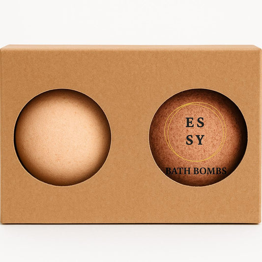 Essy Rasfat Catifelat – Set 2 Bombe de Baie Spumante Ciocolată & Portocală, Sangria cu Piersici,2x 180g