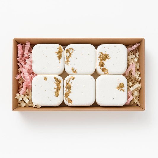 Cub aromaterapie efervescent pentru dus 70g calmant set de 6 buc - 5+1 GRATIS